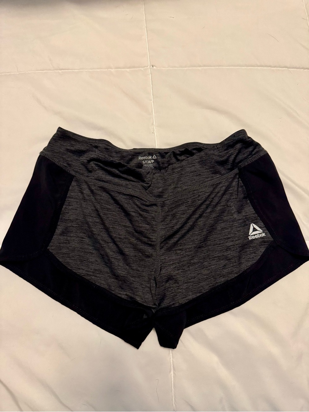 Reebok Women’s Black Heathered Athletic Shorts